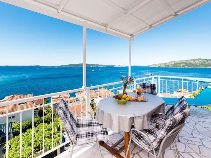 Panoramic Adriatic sea view from the terrace